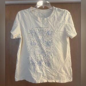 PacSun PS/LA Women’s Cream Color Zodiac Constellations Print T-Shirt